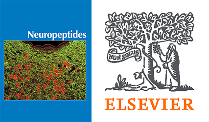 Neuropeptides journal cover and Elsevier logo